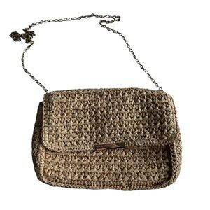 MNG Chic Tan Woven Bag Purse